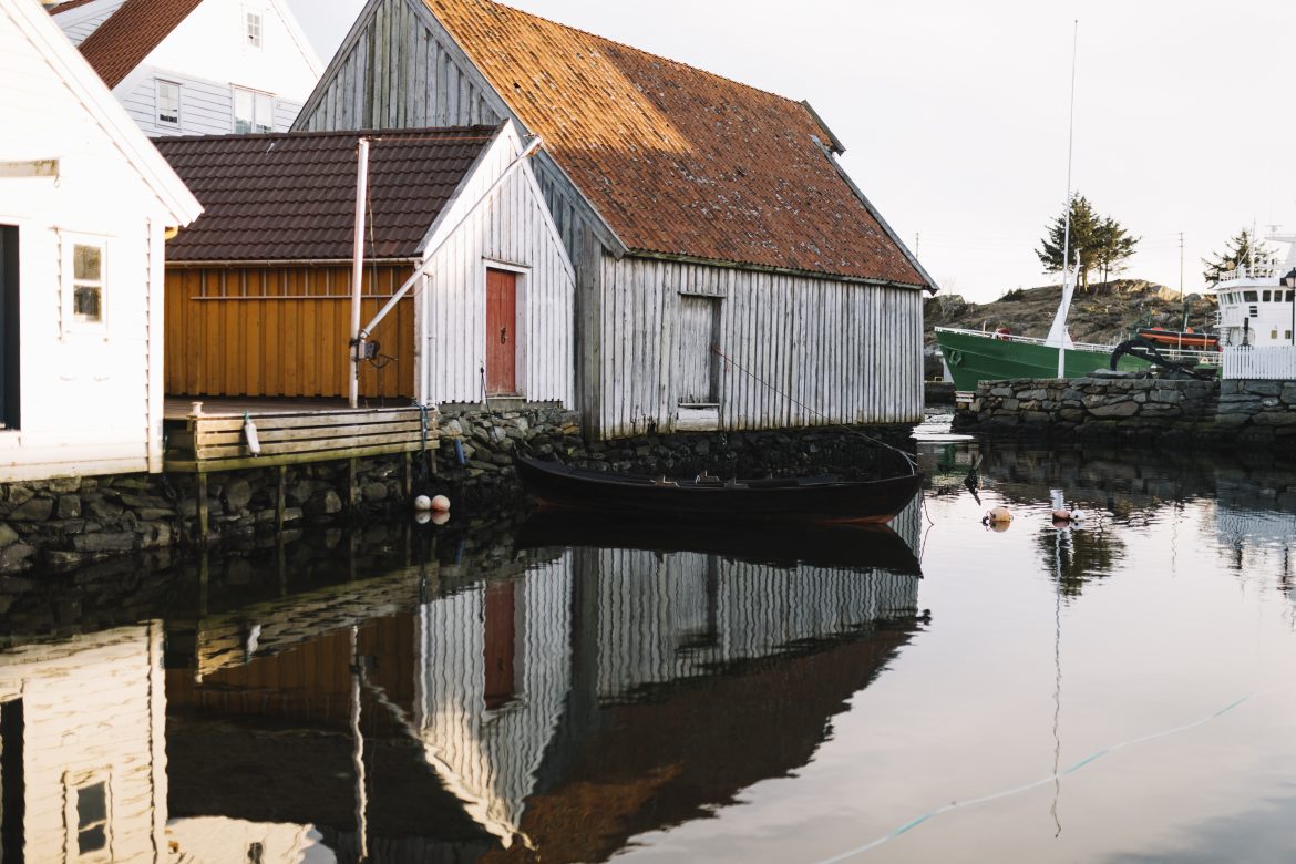 Norway house on water